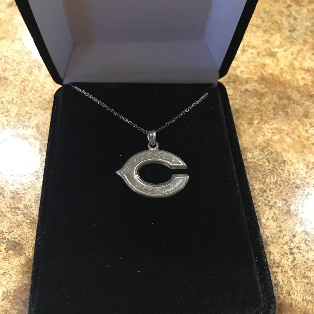 Chicago Bears “C” stainless steel necklace